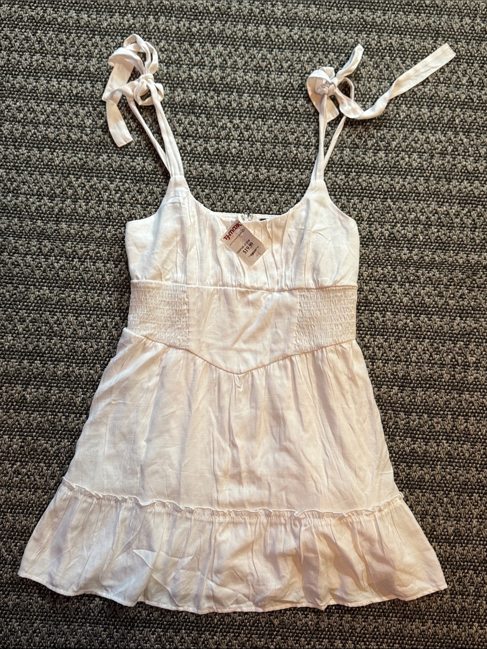 NWT White Womens Ruffle Dress Size XL Tj Maxx